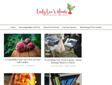 Tablet Screenshot of ladyleeshome.com